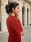 Scarlet Puff Sleeve Everyday Top