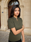 Olive Puff Sleeve Everyday Top