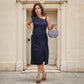 Mesmerizing Blue Shimmer Dress