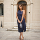 Mesmerizing Blue Shimmer Dress - Isthitos Apparels