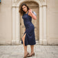 Mesmerizing Blue Shimmer Dress