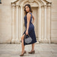 Mesmerizing Blue Shimmer Dress